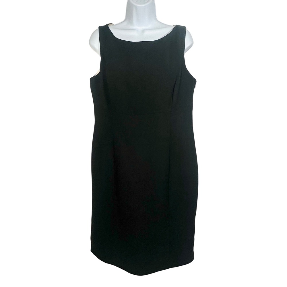 Willow Glenn New York Dress 14 Black Office Career Classic Double Back‎ Slit